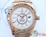 New Upgraded Clone Rolex Sky-Dweller Rose Gold Men Watches 41mm
